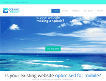Tablet Screenshot of oceanicdesign.com